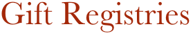 Gift Registries